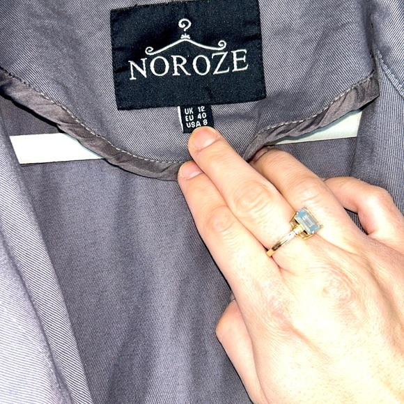 NOROZE Ladies Grey Military Style Summer Jacket New Without Tag - Picture 12 of 17